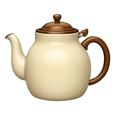 Vintage 1950's realistic tea pot sticker