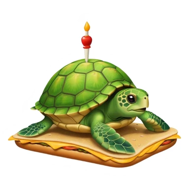SeaTurtle eat burger sticker