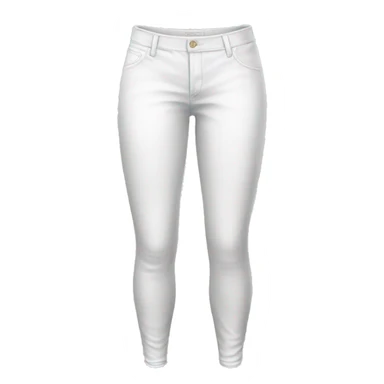 Realistic pair of white jegging pants.  sticker