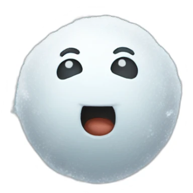 a snowball thrown sticker