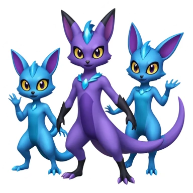 Luxio-Noibat-Amaura-fusion sticker