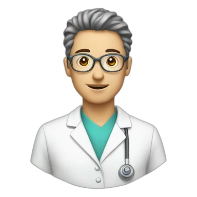 Neurologist and cells sticker