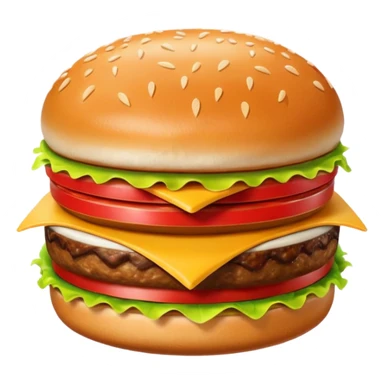 mcdonalds burger sungle patty sticker