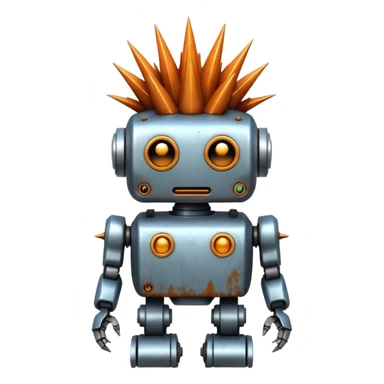 punk robot sticker