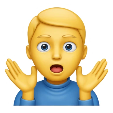yellow face emoji with hands at its throat, eyes wide, face turning blue, choking itself sticker