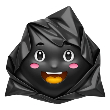 Black pollythene sticker