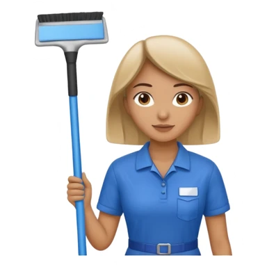 Window Cleaner woman  sticker