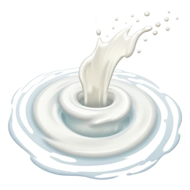 milky splash sticker