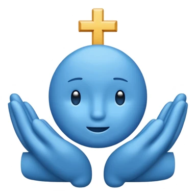 blue word "amen" simple font sticker