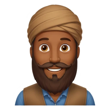 Guy with a really long beard sticker