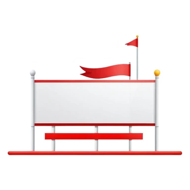 race line with banner above saying start sticker