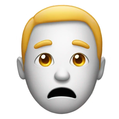Confused face emoji with questionmarks sticker