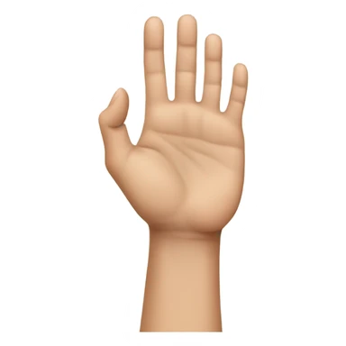 Hand with bent ring finger sticker