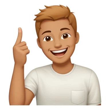 Laughing with middle finger  sticker