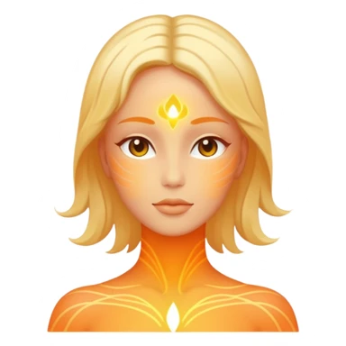 human silhouette with balanced energy lines sticker