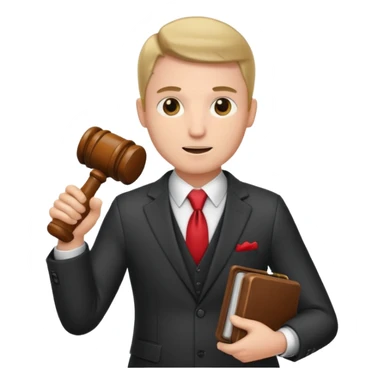 auctioneer with gavel selling house sticker