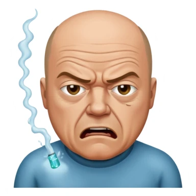 hank schrader vomiting on heisenberg sticker