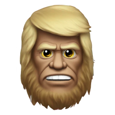 Patriotic Trump Sasquatch  sticker