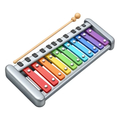 Xylophone silver sticker