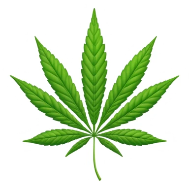Hoja de la marihuana emoji sticker