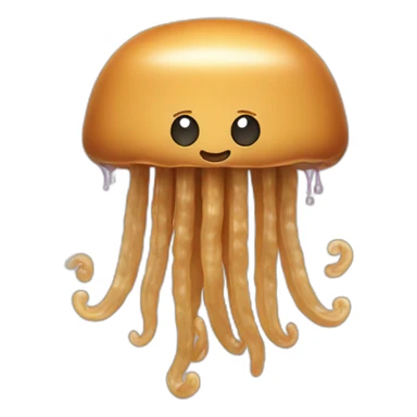 Peanut butter cute jellyfish rich money sticker