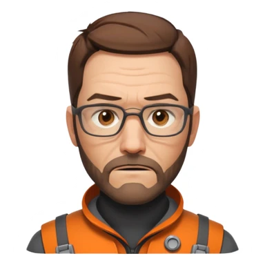 gordon freeman 100 100px without helmet sticker