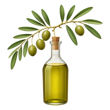 olive branch and olive oil sticker