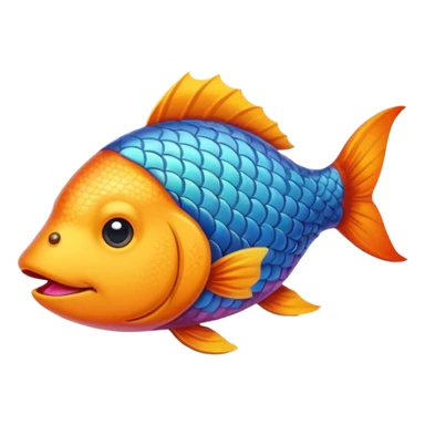 poisson avec tête de chien sticker