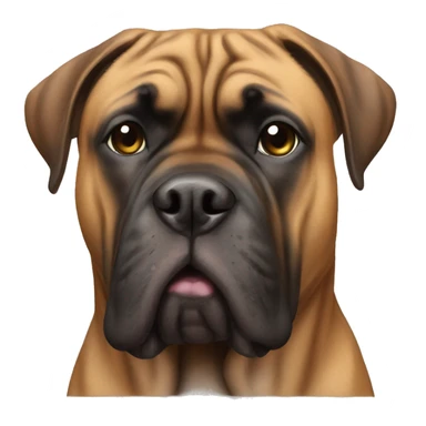 bullmastiff brindle  sticker