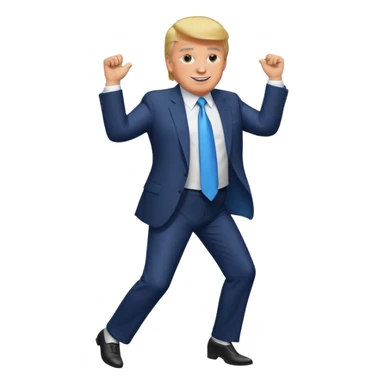 Donald Trump bailando  sticker