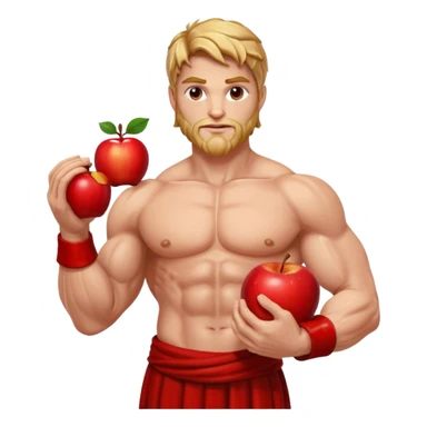 greece god with an apple sticker