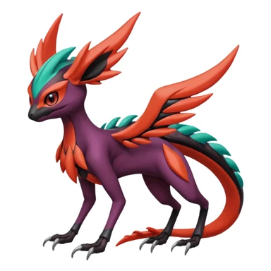 Meloetta-Yveltal-Noivern-Pokémon-Fakémon-creature sticker