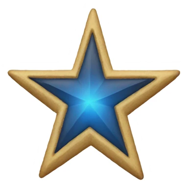 Blue star sticker