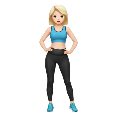 femme belly stuffing legging sticker