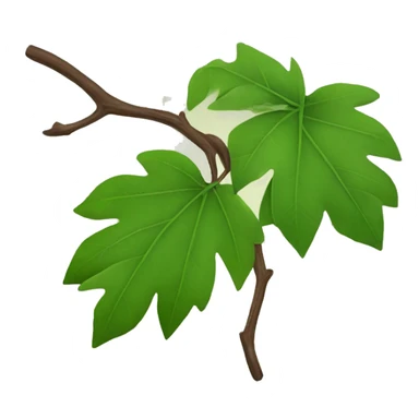 leaves on a branch sticker