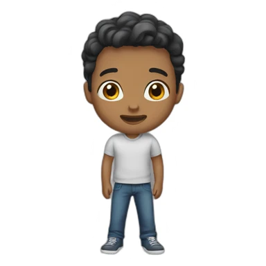 A boy propose sticker