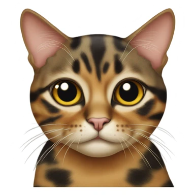 Tortoiseshell tabby cat with one eye sticker