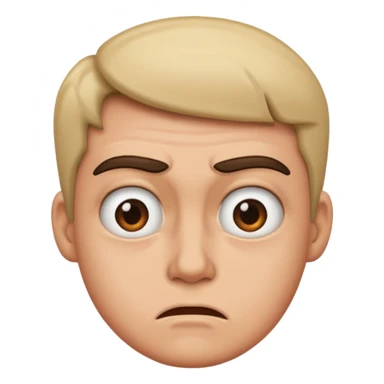 Grossed out face sticker