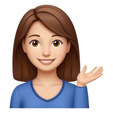 Feeling relaxed and happy at office for woman with a smile on face and with a calm attitude  sticker