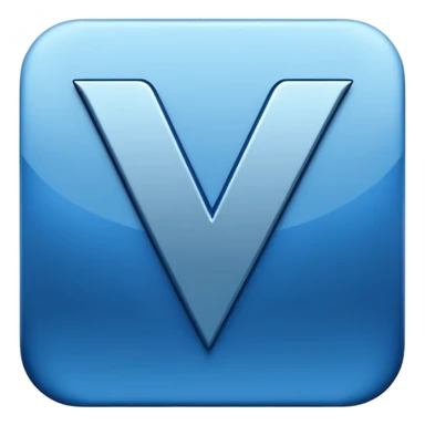 letter v sticker