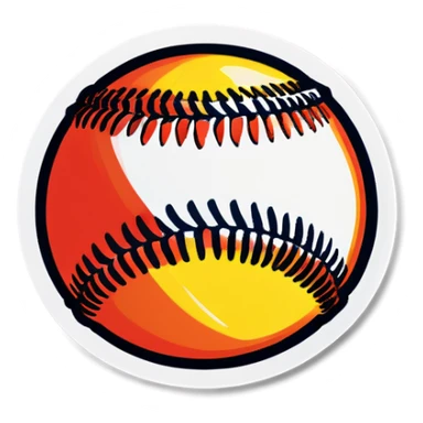 Softball sticker