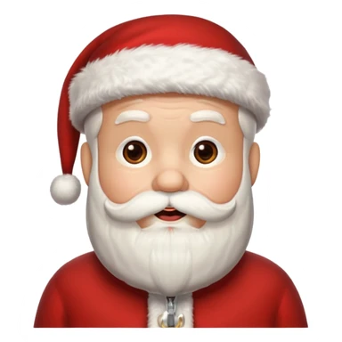 Santa Claus's mouth is zipped sticker