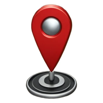 gps locater pin on west coast nz terrain map sticker