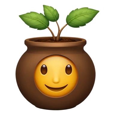 verre de terre en argile sticker