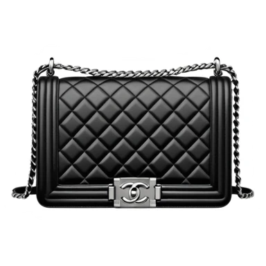 chanel le boy white bag sticker