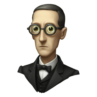 HP Lovecraft as a member of the Adeptus Mechanicus sticker