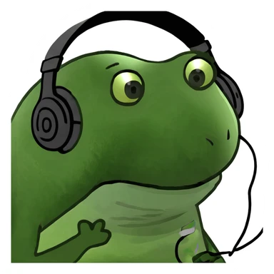 Rose flower with headphone sticker