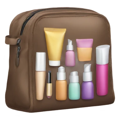 bag with cosmetics sticker