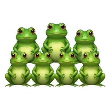 Judgmental frogs sticker