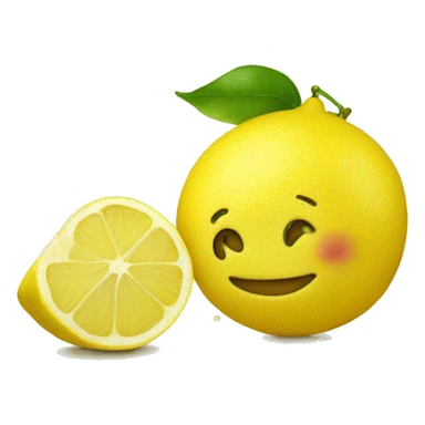 lemon smiley sticker